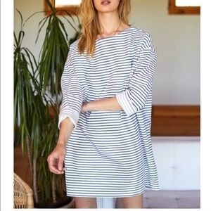 Emerson Fry Sailor Boatneck Striped Dress- French Blue Stripe size XS